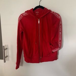 michael kors logo tape hoodie